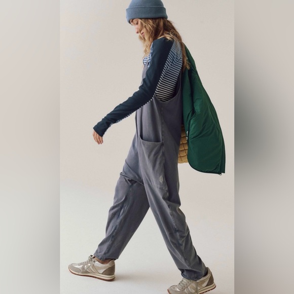 NWT Free People Movement S Hot Shot Onesie in Moonlight Indigo Blue Jumpsuit New - Picture 2 of 6